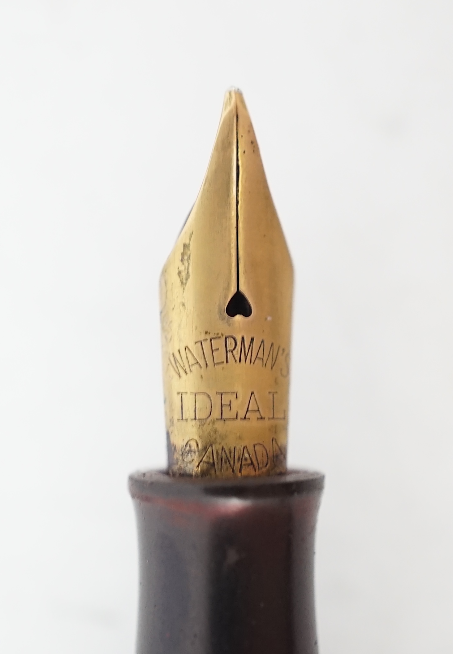 A Waterman 9ct. gold 'FDW' fountain pen